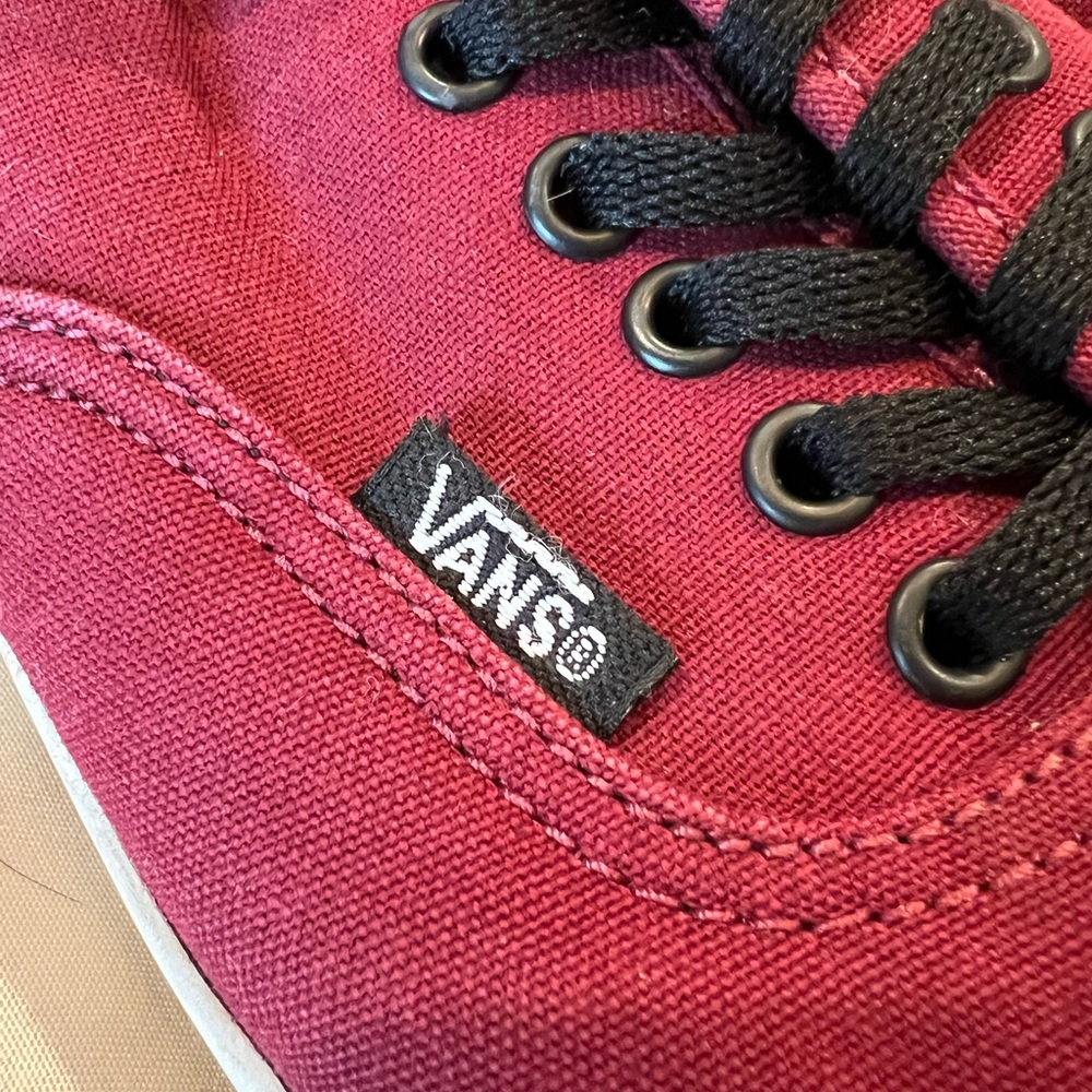 Maroon Authentic Vans